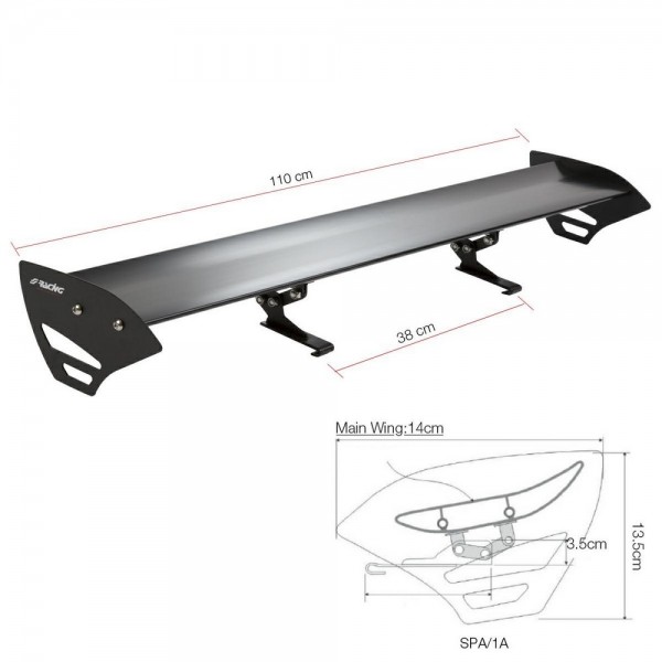 SIMONI RACING Alu Heckspoiler (nicht CH-Norm)