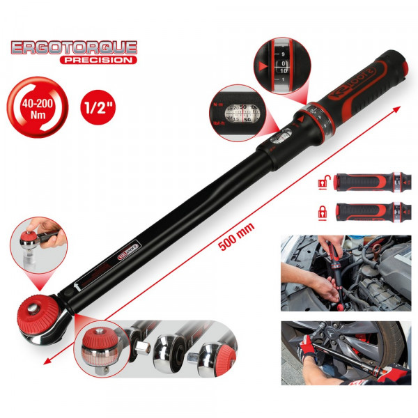 KS TOOLS 1/2" ERGOTORQUE®precision