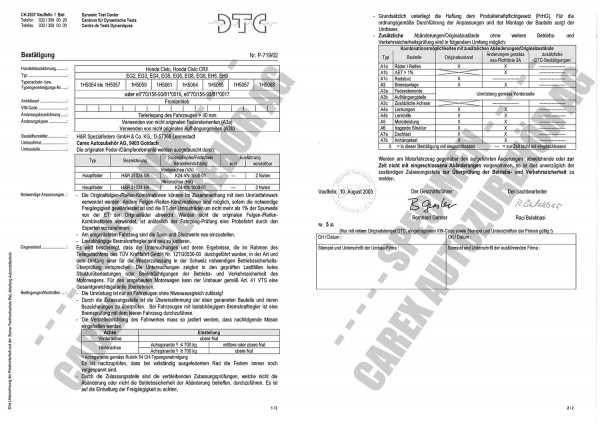 DTC-Gutachten P-719/02 zu Cup-Kit-Fw.