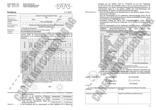 DTC-Gutachten P-940/03 zu DR-Set