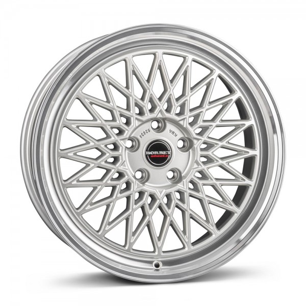 Borbet B-8017 silver rim polished KBA 53087