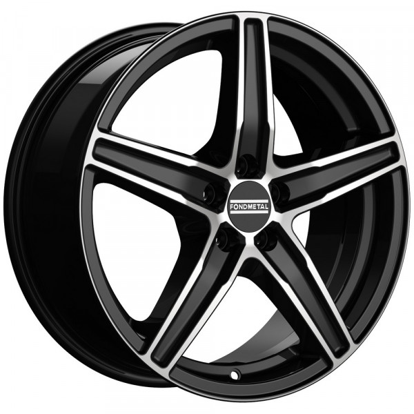 Fondmetal 8100 Felge black glossy polished