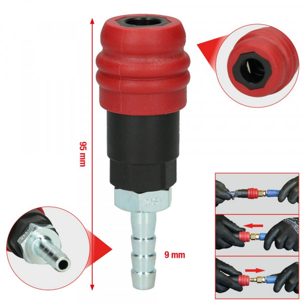 KS TOOLS 2 Stufen-Druckluft-Sicherheitskupplung