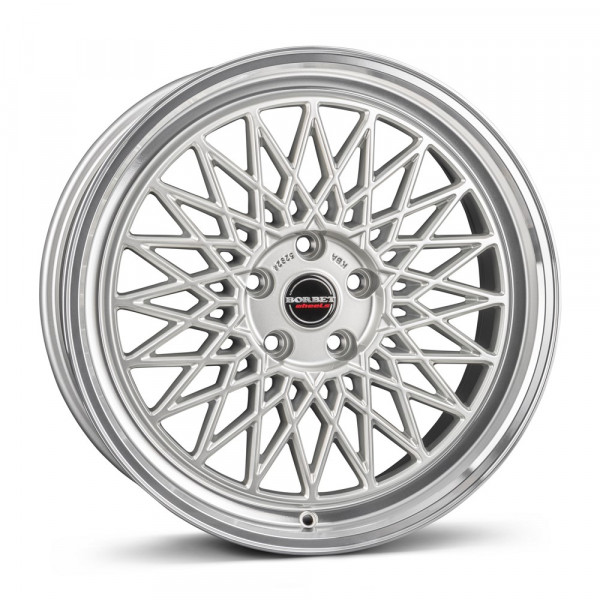 Borbet B-7516 silver rim polished KBA100670