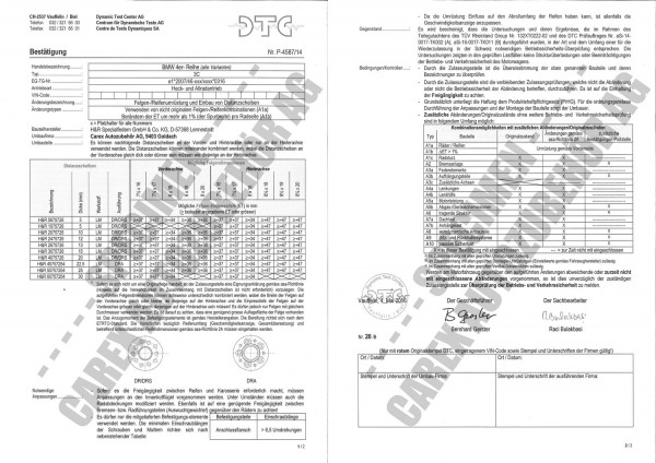 DTC-Gutachten P-4587/14 zu DR-Set 06-60mm
