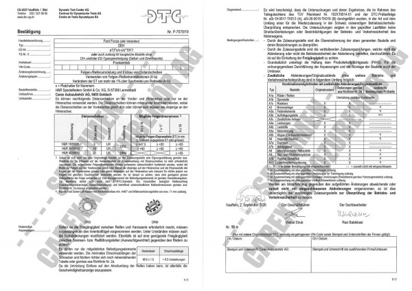 DTC-Gutachten P-7079/19 zu DR-Set