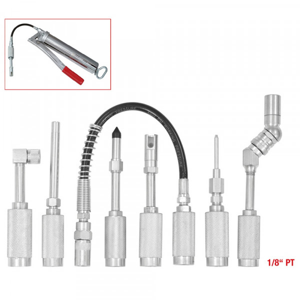 KS TOOLS Fettpressen-Adapter-Satz 7-tlg.