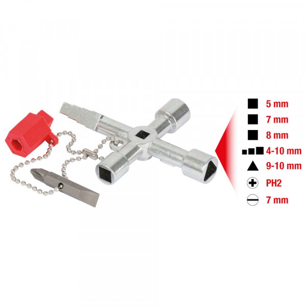KS TOOLS Universal-Schaltschrankschlüssel,